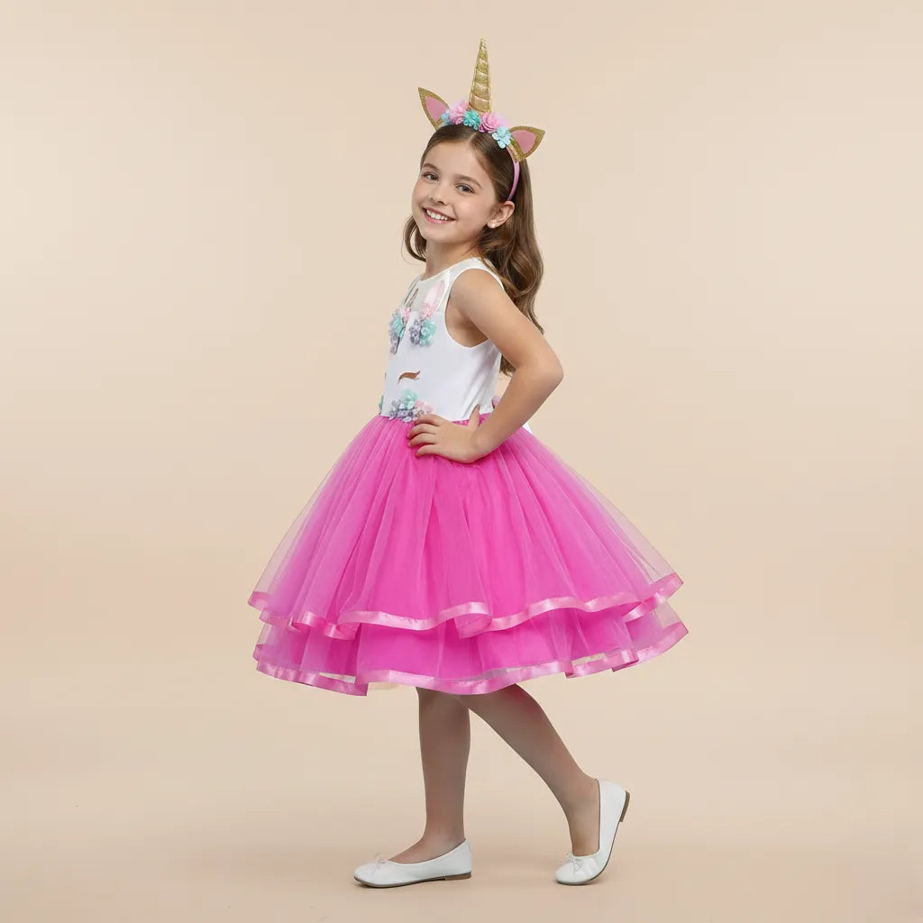 Robe Bouffante Licorne Raffinée