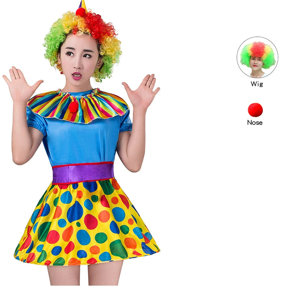 Robe Clown Femme Bleue Original