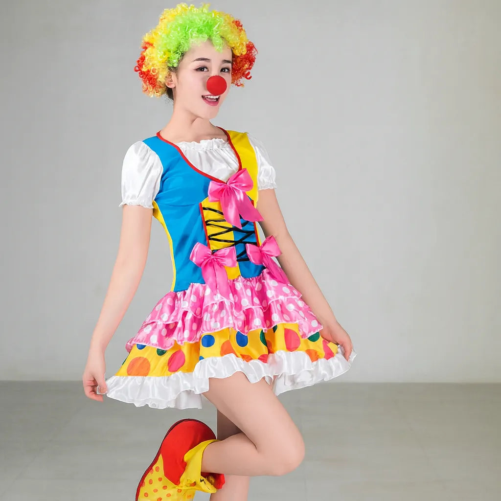 Robe Clown Femme Colorée