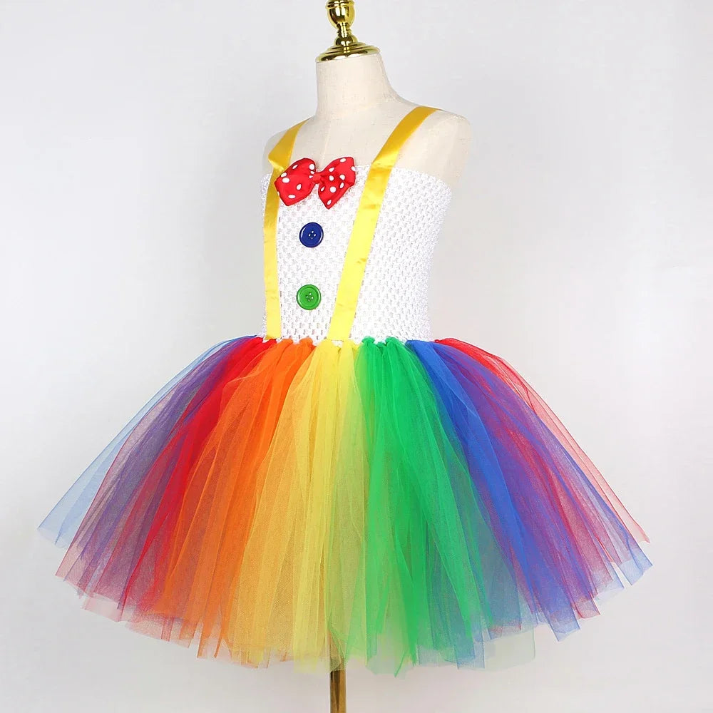 Robe Clown Fille Multicolore léger