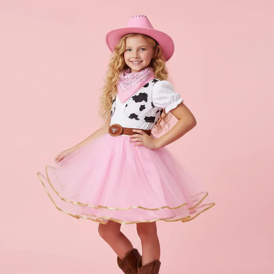 Robe Cowgirl Rose Fille Design