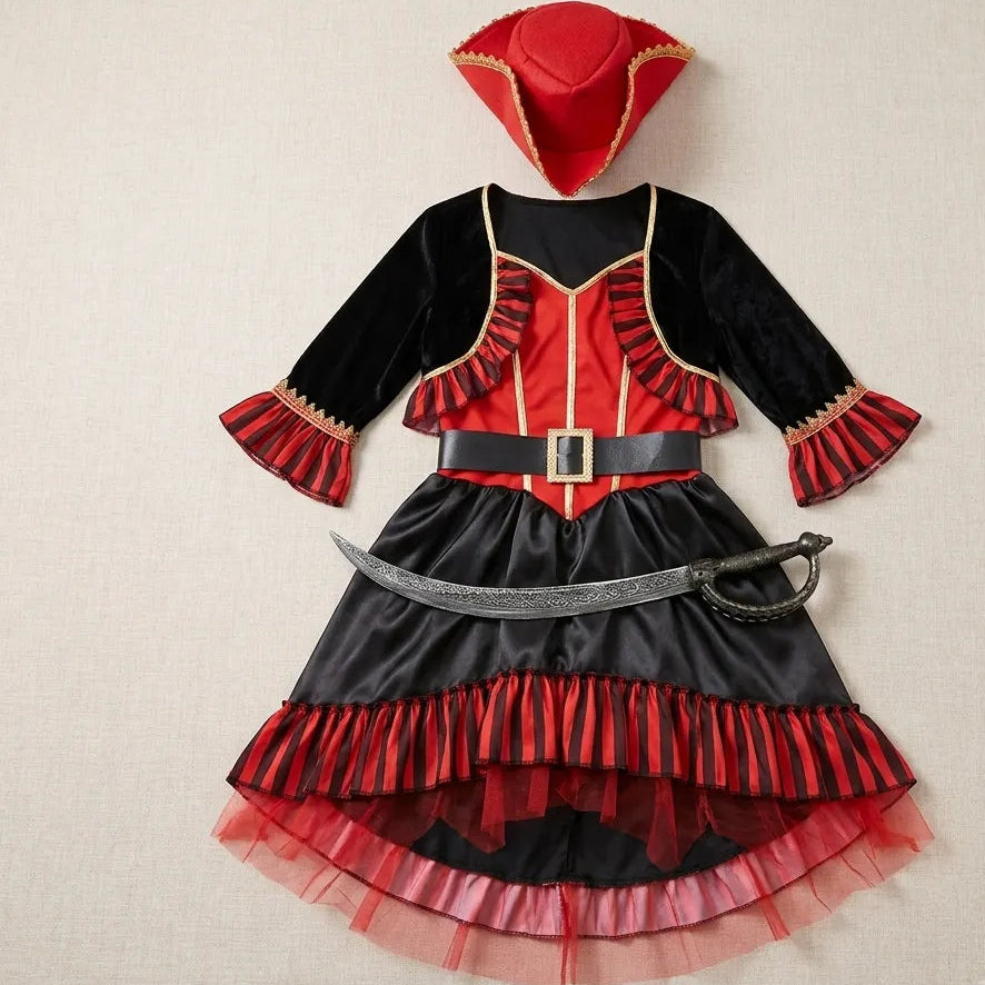 Robe Femme Thème Noir et Rouge Minimaliste