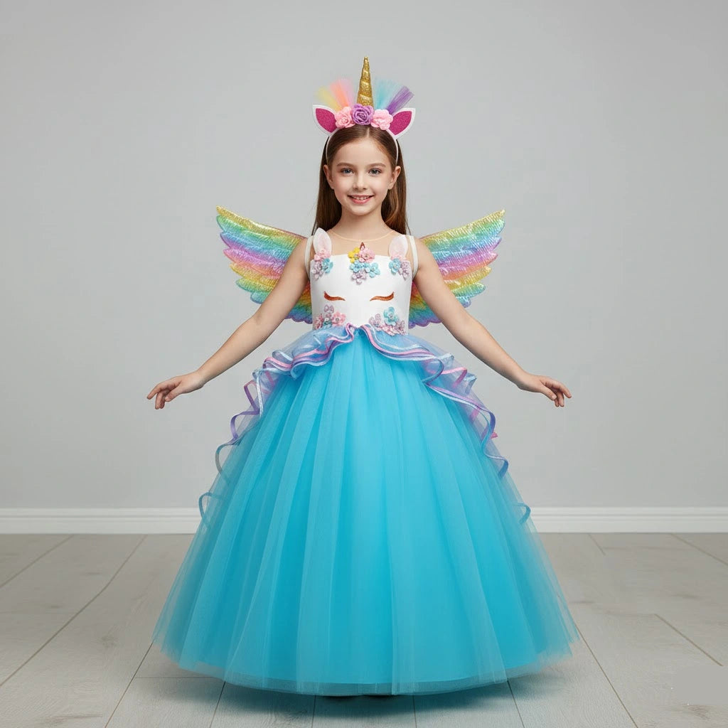 Robe Licorne Bleue Design