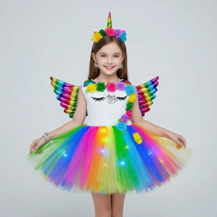 Robe Licorne Colorée à LED