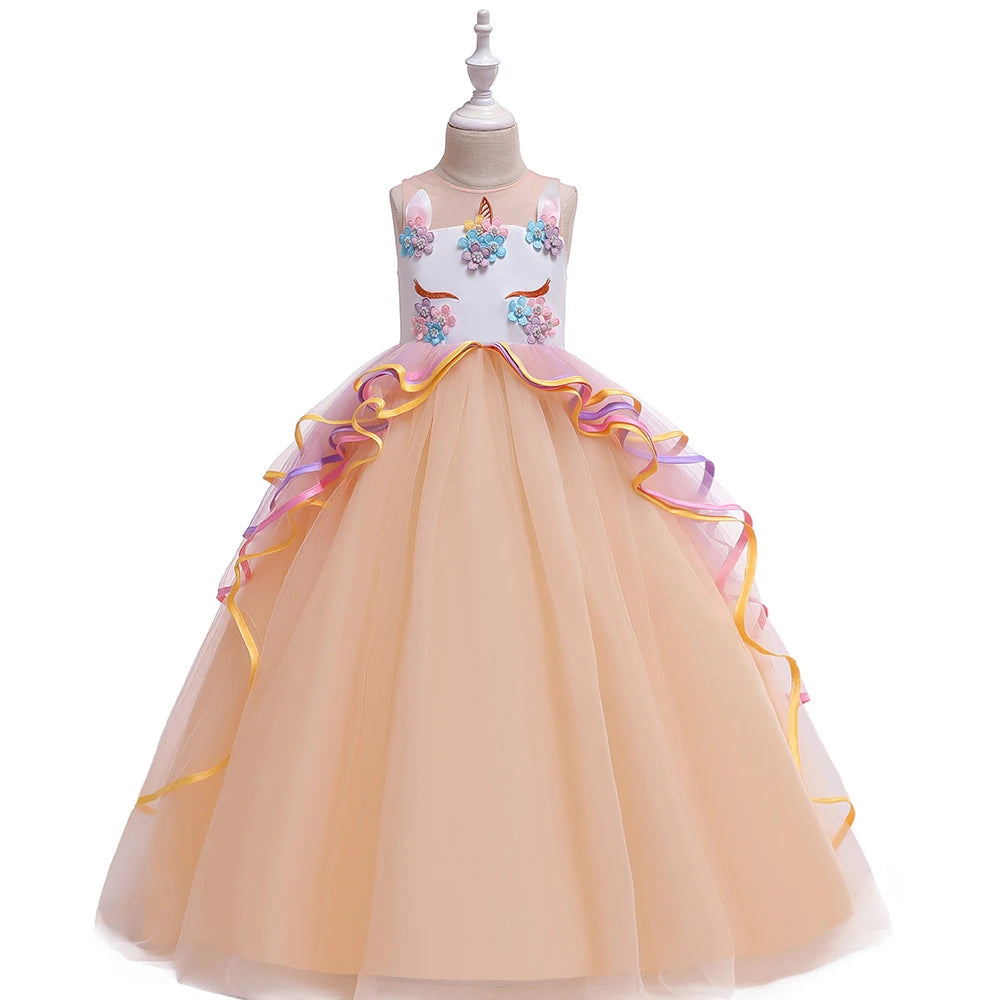 Robe Licorne Jaune Haut de Gamme tendance