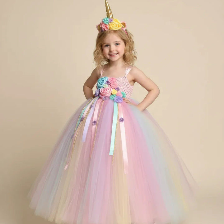 Robe Pastel Licorne en Tulle 
