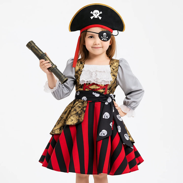 Robe Pirate Fille Avec Chapeau