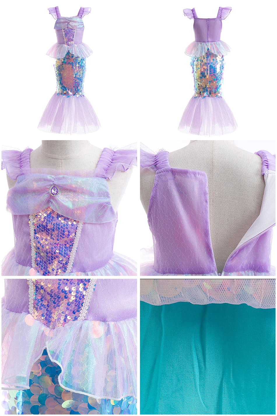 Robe Sirène à Écailles tendance