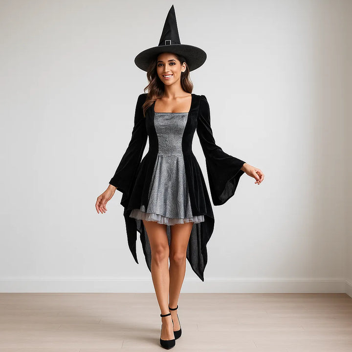 Robe Sorcière Femme à Manches Evasées