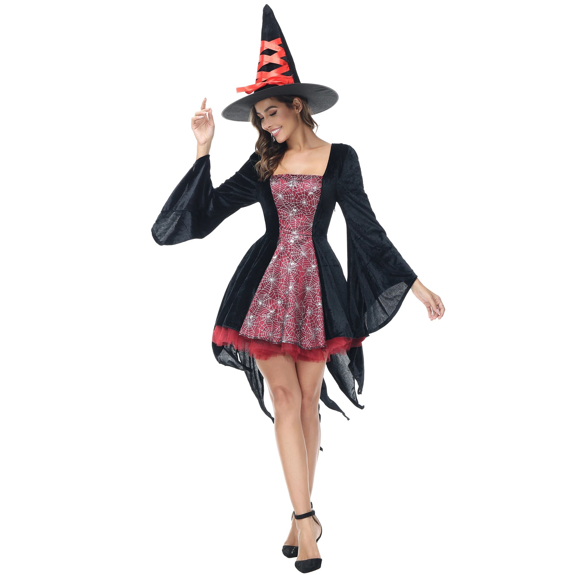 Robe Sorcière Femme Rouge Design