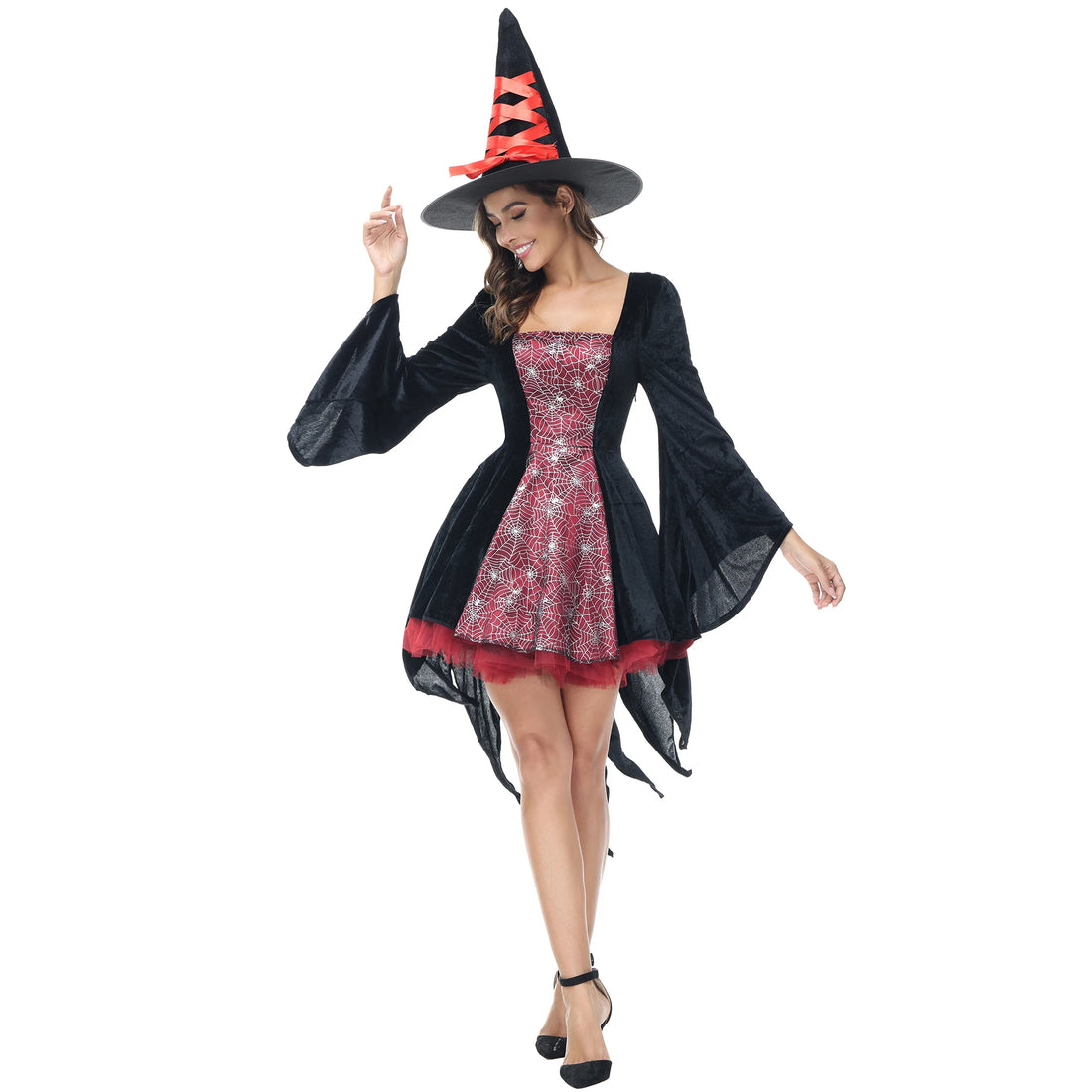 Robe Sorcière Femme Rouge Design