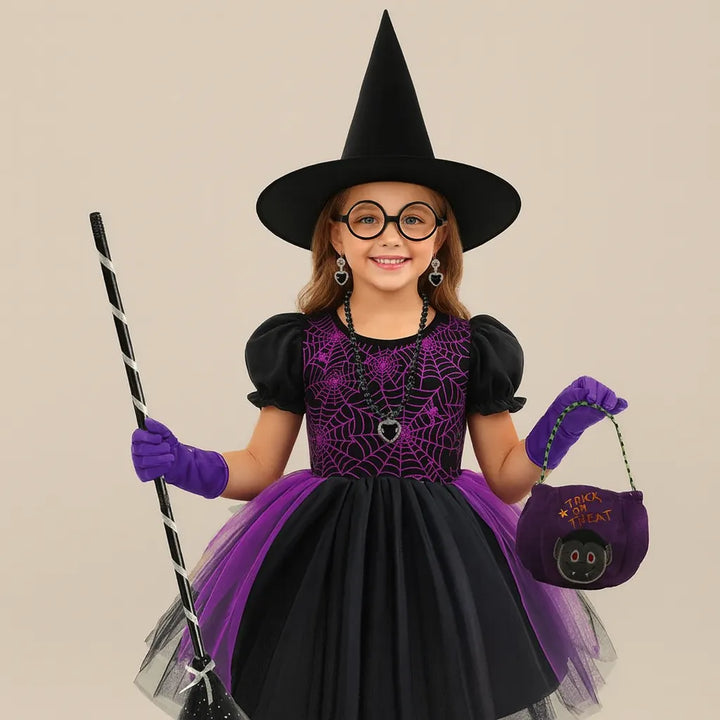 Robe Sorcière Fillette Accessoirisée