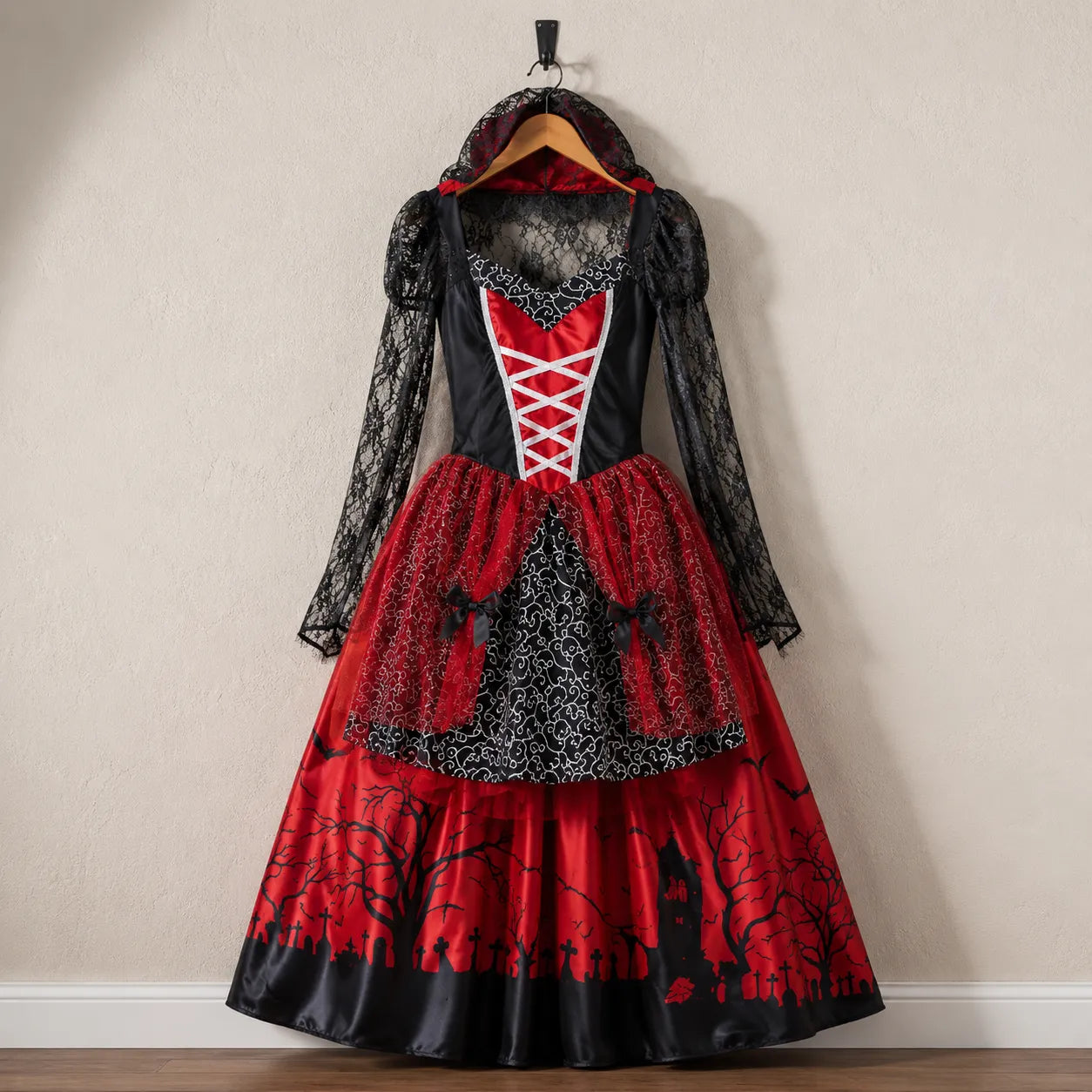 Robe Vampire Elégant Halloween Audacieux