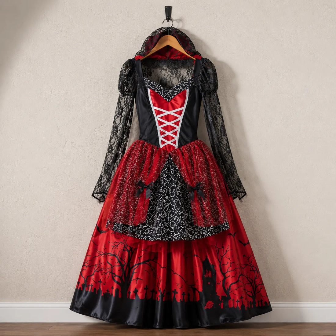 Robe Vampire Elégant Halloween Audacieux