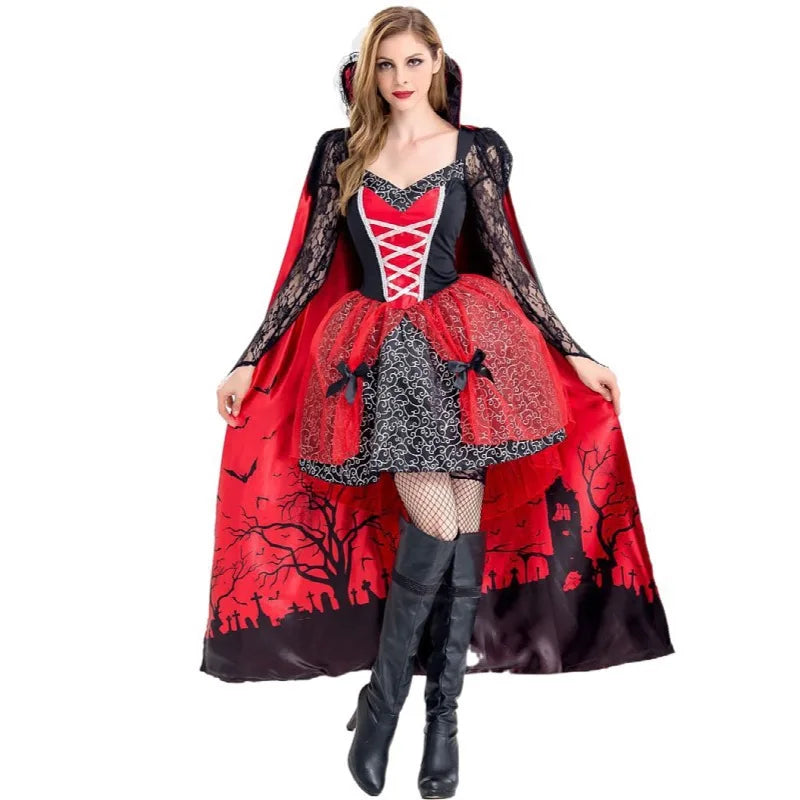 Robe Vampire Elégant Halloween Design
