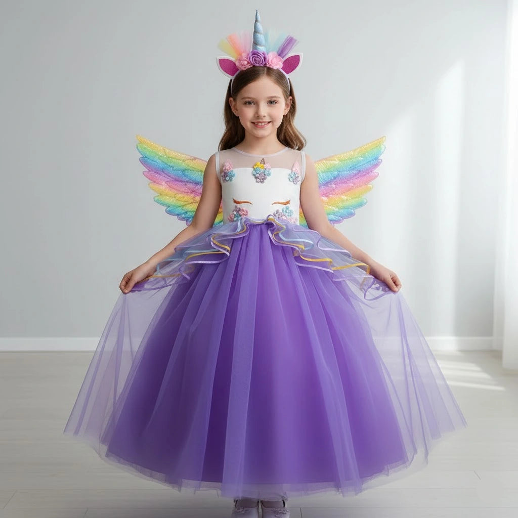 Robe Violette Licorne Raffinée