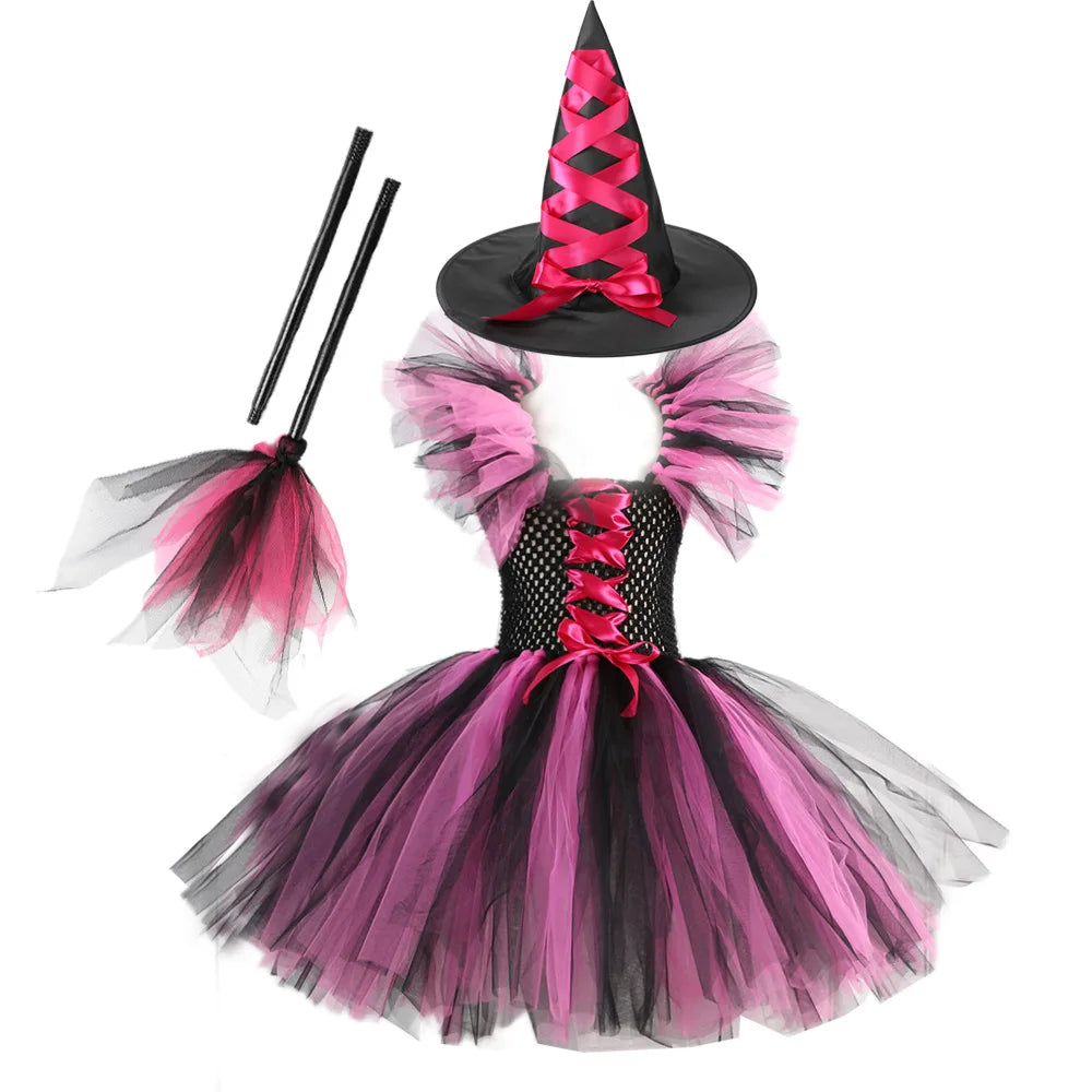 Robe de Carnaval Sorcière Drapée rose