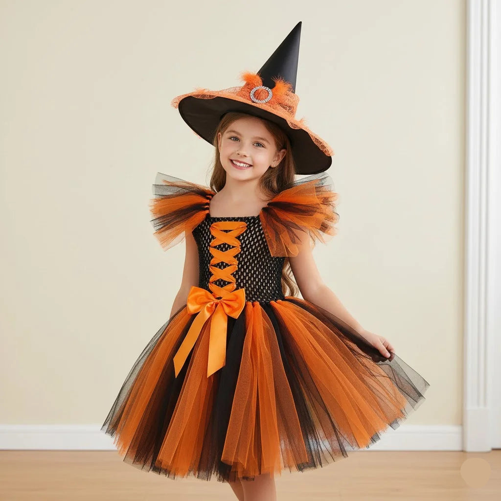 Robe de Carnaval Sorcière pour Fille
