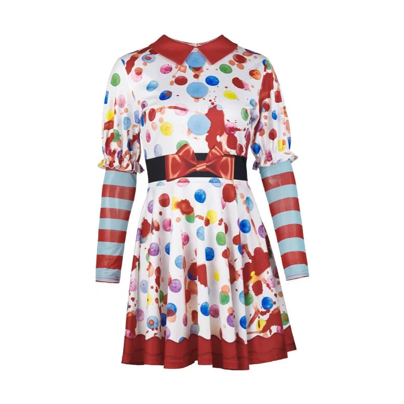Robe de Clown Multicolore Femme