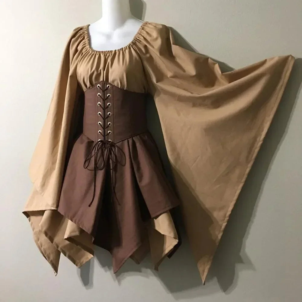 Robe de Fée Elfe Vintage Beige