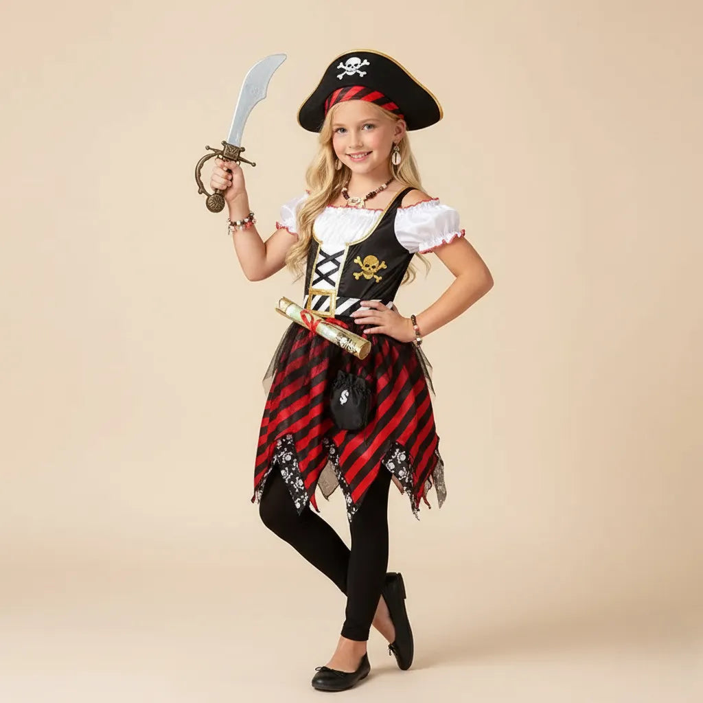 Robe de Pirate avec Accessoires