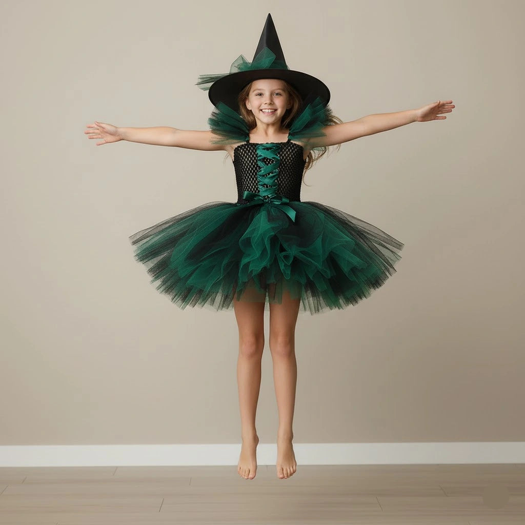 Robe de Sorcière Design Verte