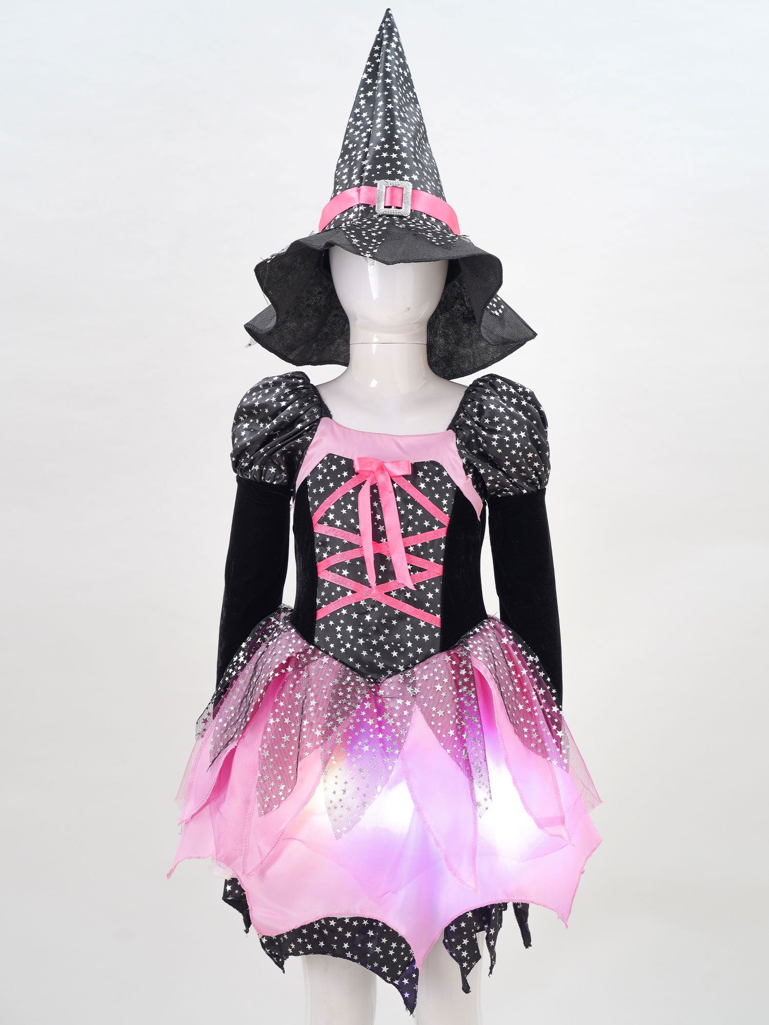 Robe de Sorcière Fille Lumineuse Stylé