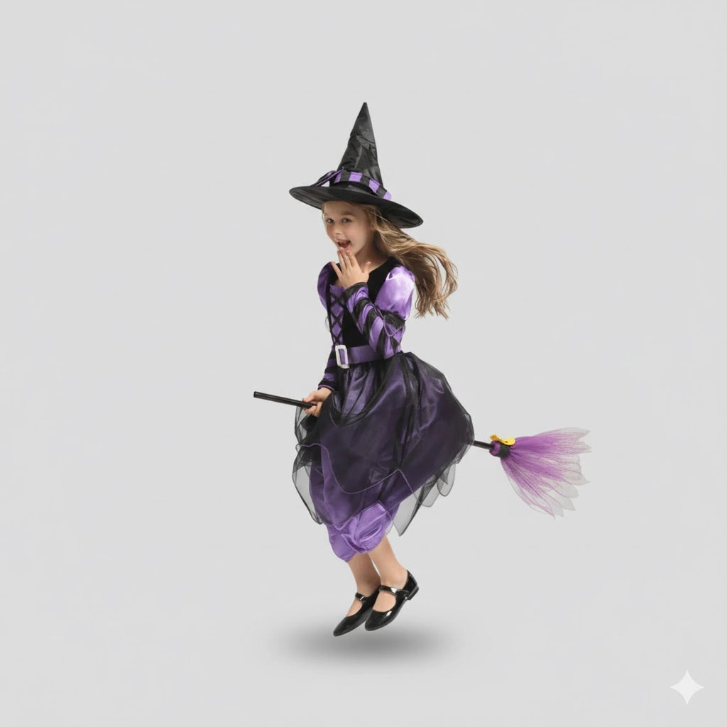 Robe de Sorcière avec Accessoires