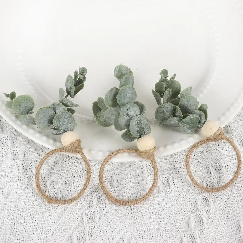 Rond de Serviette Eucalyptus Mariage Champêtre Durable