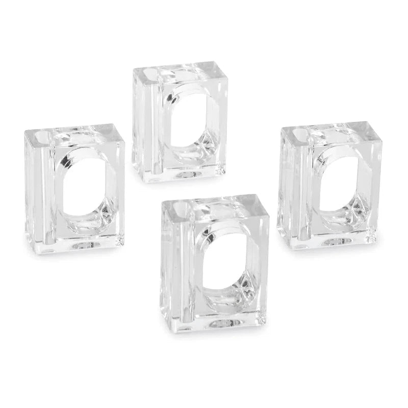 Rond de Serviette Mariage Acrylique épuré élégant