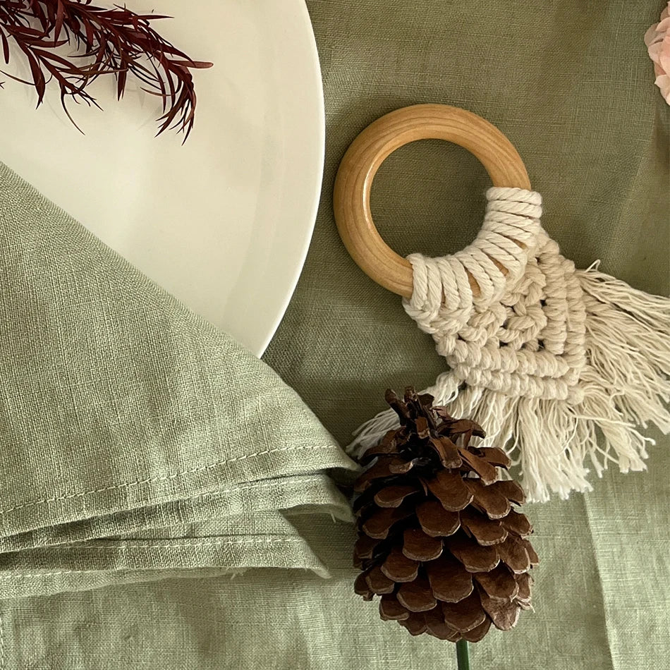 Rond de Serviette Mariage Bohème Chic