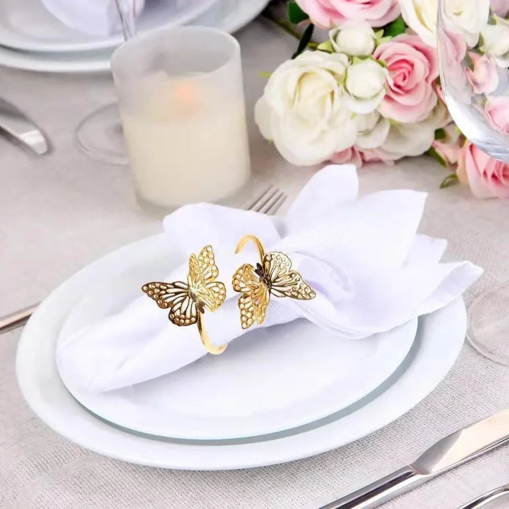 Rond de Serviette Mariage Papillon
