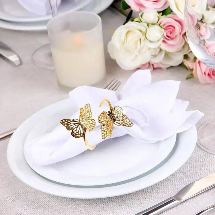 Rond de Serviette Mariage Papillon