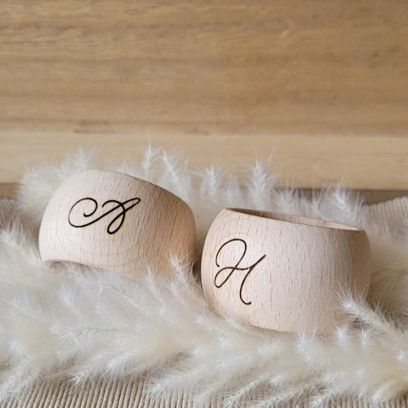 Rond de Serviette Mariage Personnalisé Unique