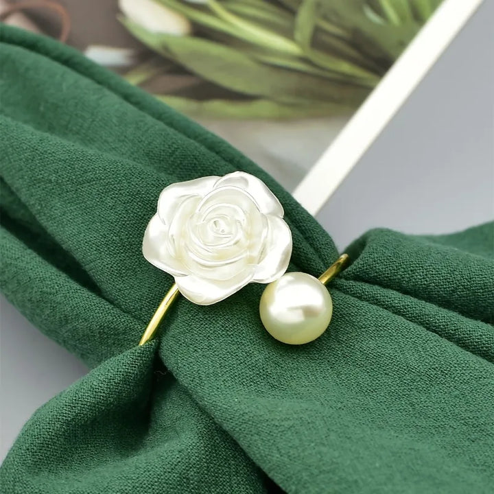 Rond de Serviette Mariage Romantique Chic