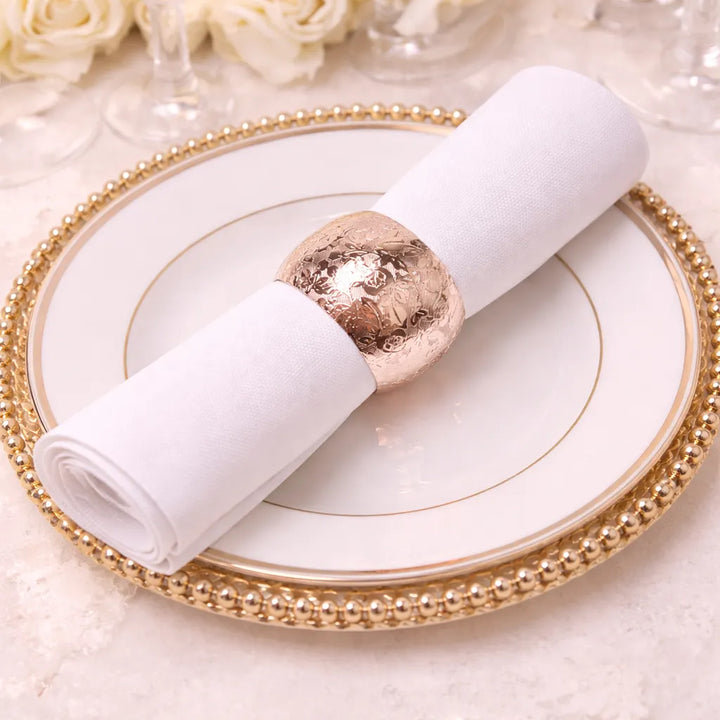 Rond de Serviette Mariage Rose Gold
