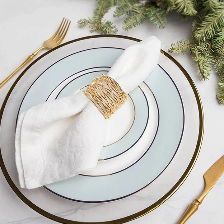 Rond de Serviette Mariage Torsadé