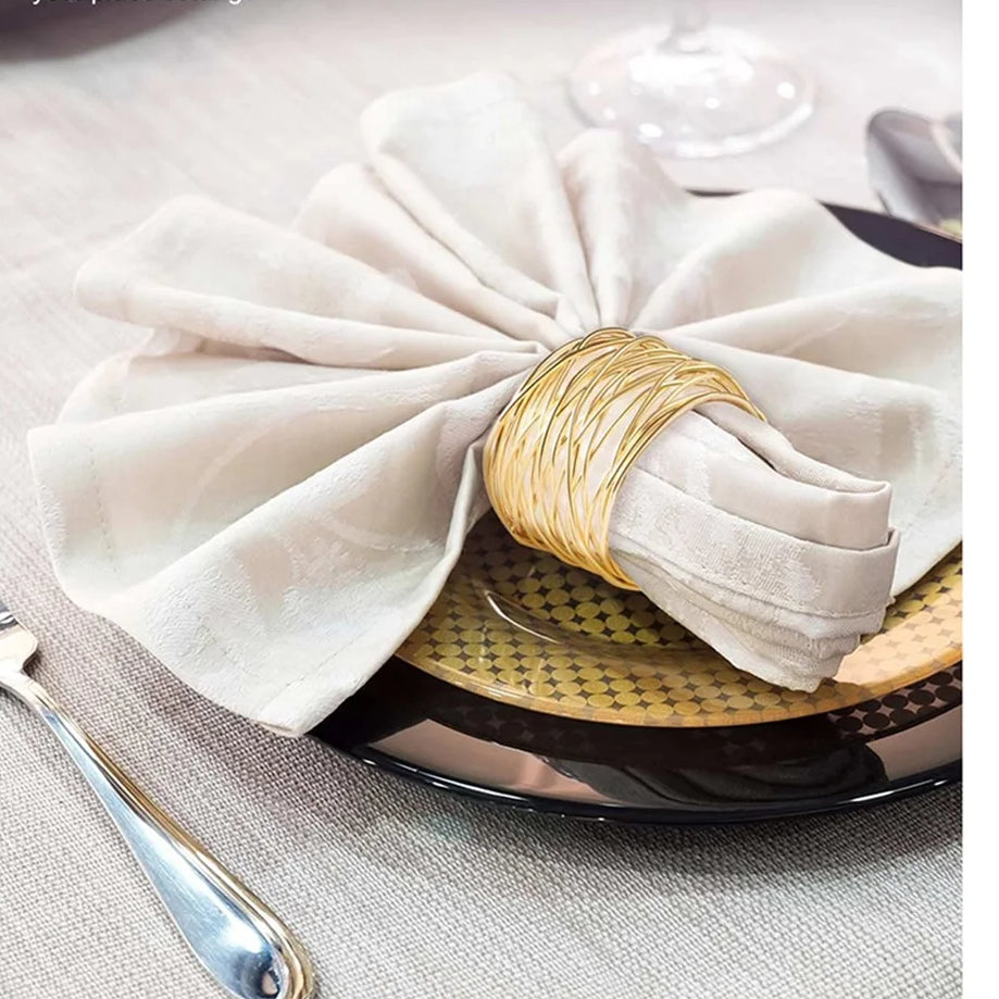 Rond de Serviette Mariage Torsadé Chic