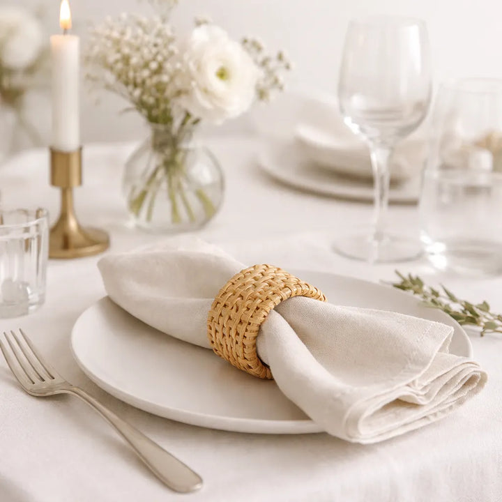 Rond de Serviette Naturel Mariage