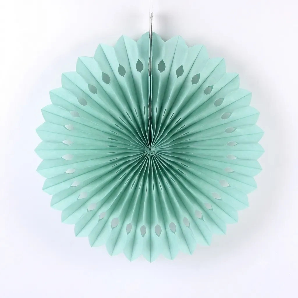 Rosace Ajourée Vert Menthe Minimaliste