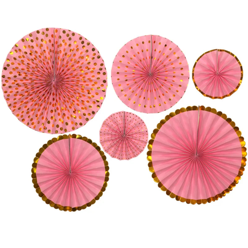 Rosaces Roses et Dorées romantique