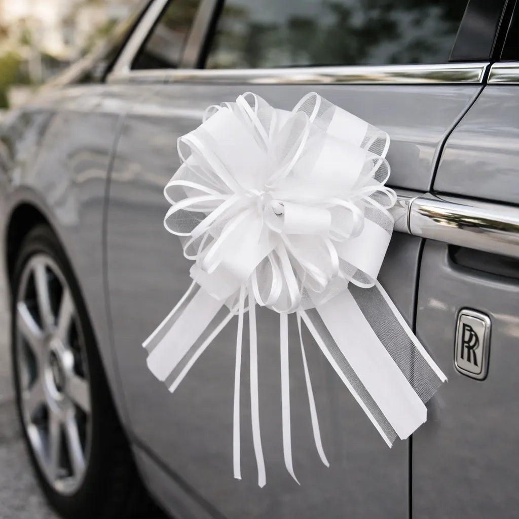 Ruban de Nœud Epuré Pour Voiture Mariage