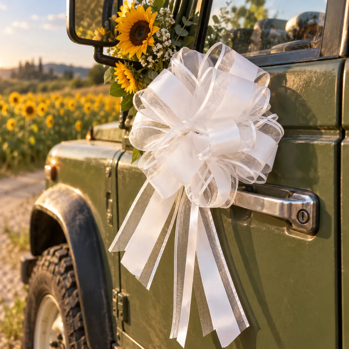 Ruban de Nœud Epuré Pour Voiture Mariage cool