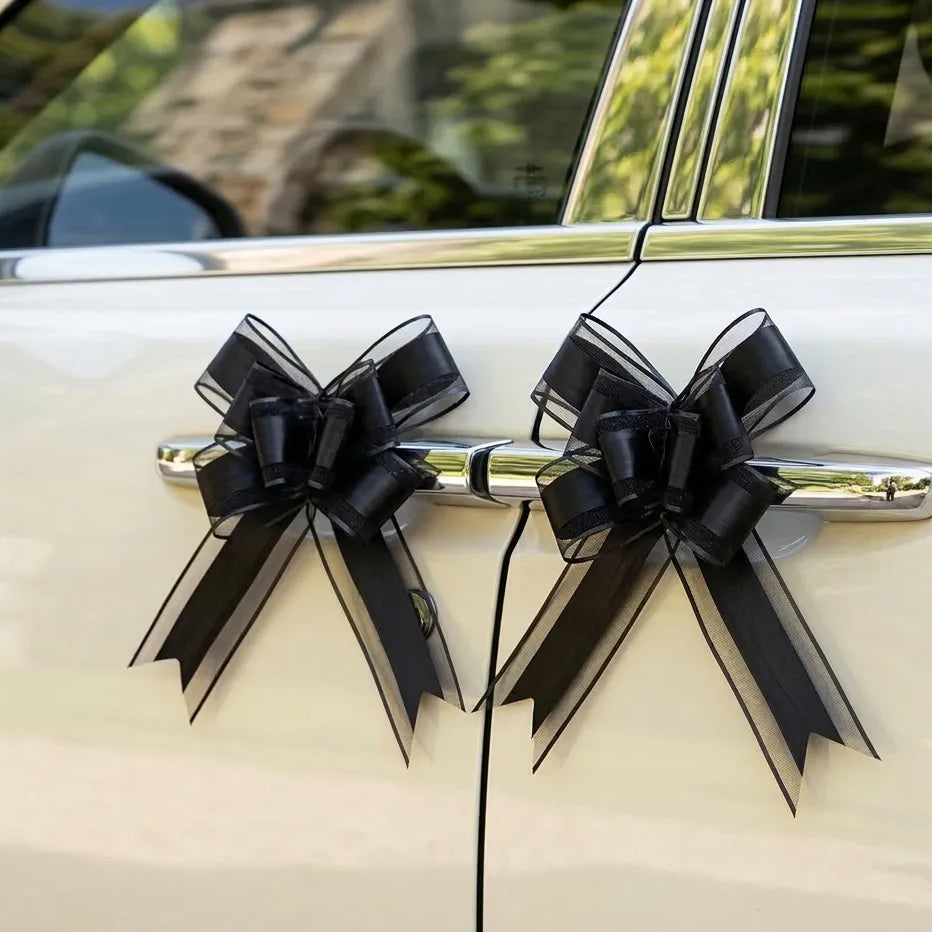 Ruban de Nœud Noir pour Voiture Elégant