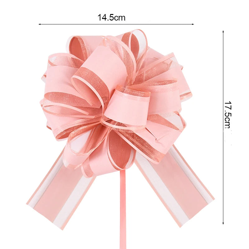 Ruban de Nœud Rose Elégant Voiture Mariage Dimensions