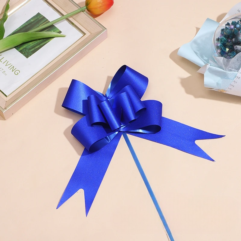 Ruban de Nœud à Tirer Bleu Roi Design