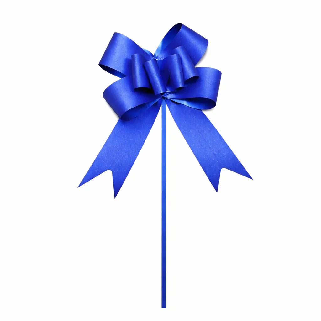 Ruban de Nœud à Tirer Bleu Roi Unique