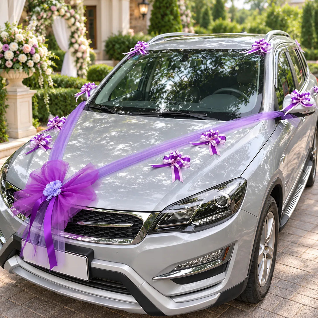 Ruban de Nœud Violet Design pour Voiture luxe