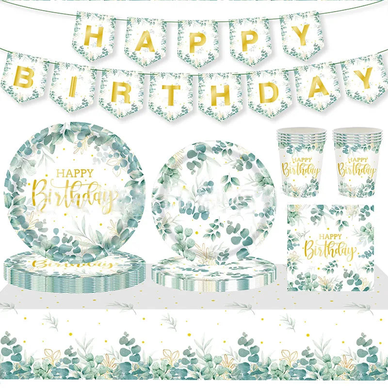 Kit Vaisselle Birthday Champêtre