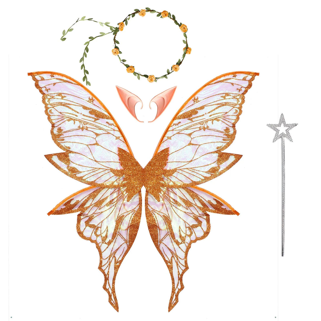 Accessoires de Fée Elfe Orange